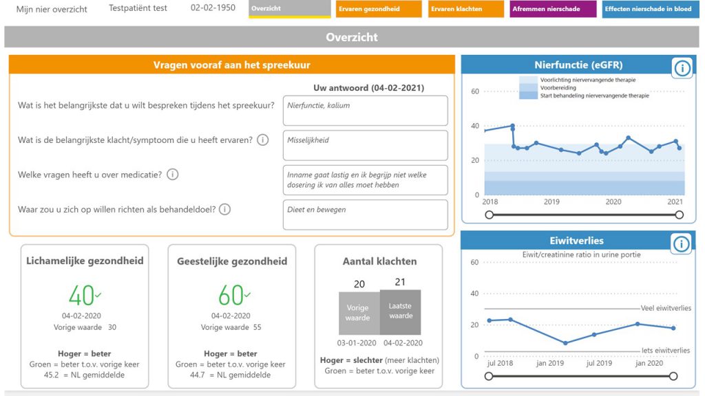 Dashboard nierschade